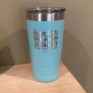 Stainless Steel Tumbler with Amazon/Target Design